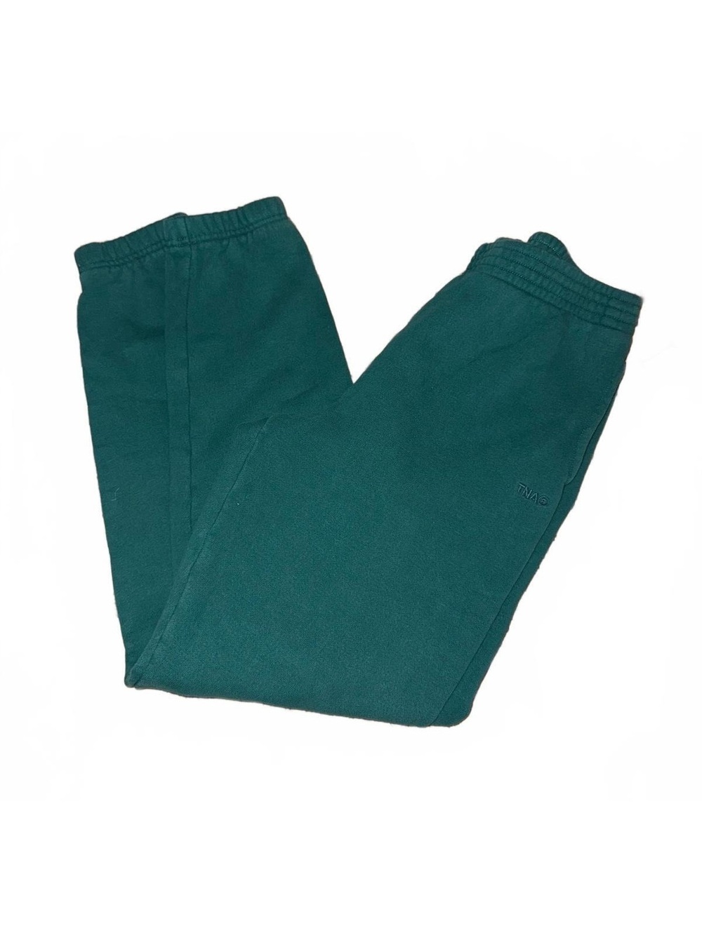 Aritzia TNA Cozy Fleece Perfect Fit Green Jogger Sweatpants XS
